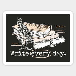 Write Every Day // Vintage Writer Inspiration Sticker